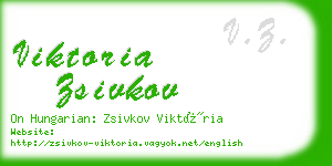 viktoria zsivkov business card